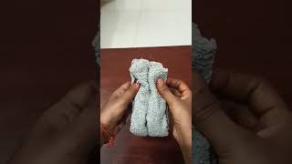 Instant towel pillow |How to make instant pillow using towel without needle thread | #shorts #diy