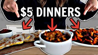 $5 DINNERS! Quick and EASY Cheap Meals For Your Family!