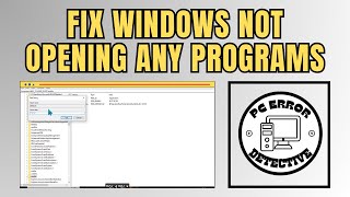 How to Fix Windows 10 Not Opening Any Programs