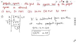 #CBSE 8TH MATHS#SQUARES AND SQUARE ROOTS#Exercise 6.4#Problems from 3 to 5 #division method#class10