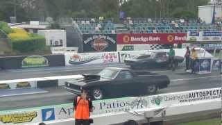 Super Sportsman Event 16-2-13 Willowbank Raceway Camaro vs XC Ute