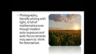 #PHOTOGRAPHY MATH,#MATHEMATICS IN