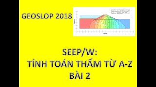 Seep/W: TÍNH TOÁN THẤM QUA ĐẬP ĐẤT CÓ KHÓ NHƯ BẠN NGHĨ -BÀI 2| Geostudio 2018