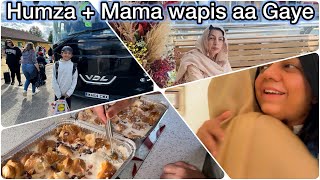 Humza or mama wapis aa Gaye | dil ko sakoon aa gaya | mazedar bht easy dessert banaya | Alwina Aslam