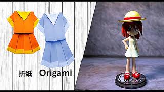 how to make an origami dress