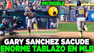 Gary Sanchez Debuta Con Milwaukee Y Dispara ENORME JONRON en Spring Training MLB 2024