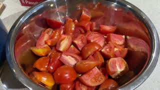 Making Tomato Passata