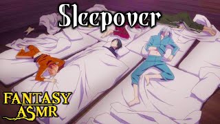 💤 Ambience ASMR | Anime Sleepover 🛌 Sheets, Pillows, Breathing (😴 Bedroom Ambience ASMR 😴)