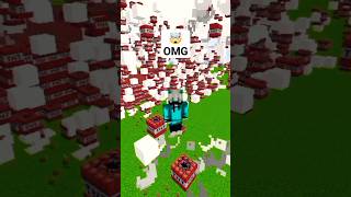 TNT EXPLODES 🤯 IN Minecraft #minecraft #viral #tnt #explodes #minecraftmemes