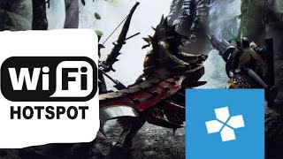 HOW TO PLAY MONSTER HUNTER FREEDOM UNITE MULTIPLAYER IN PPSSPP USING WIFI HOTSPOT!(WITH PROOF)