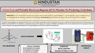 A Low-Cost and Portable Electrocardiogram (ECG) Machine for Predicting Arrhythmia Project PPT