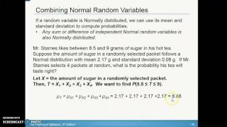 5.2 Transforming and Combining Random Variables Part 3