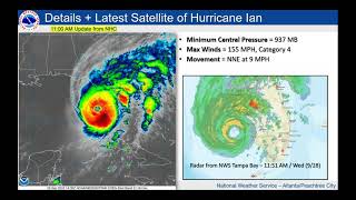 NWS Atlanta Special Weather Briefing #3 on Hurricane Ian - 12:30 PM Wednesday (9/28)