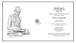 Gandhi Jayanti 2021 - Observance of the 152nd birth anniversary of Mohandas K. Gandhi