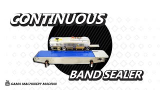 Mesin continuous band sealer | mesin pengemas otomatis | mesin pres plastik otomatis