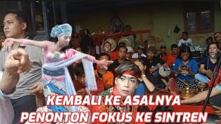 Penonton Fokus Melihat Sintren Kembali Ke Asalnya Ebeg Sekar Wahyu jati Utomo live Rancabanteng