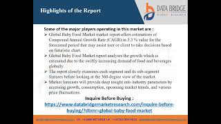 global baby food market