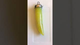 Pistachio Green Jade Tooth claw shaped pendant#shorts#short #viral#video#shortvideo #viralvideo#cute