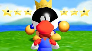 Getting all six main stars! Bob-omb Battlefield - Super Mario 64