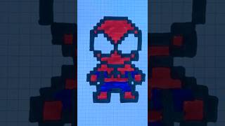 Pixel art Spiderman 🕸️♥️ #pixelart #drawing #art #tutorial #artist #sketch #spiderman #spiderman2