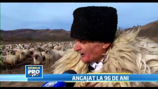 Romania profunda : cioban activ la 96 de ani