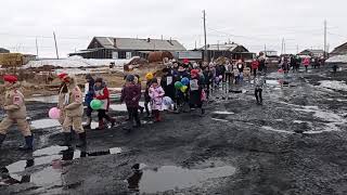 День Победы в поселке Волочанка Красноярского края.