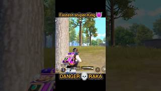 FASTEST😈  DOUBLE SNIPER KING 👑 PUBG BGMI | DANGER RAKA🔥#shorts #short #viral #sniper #trending #pubg