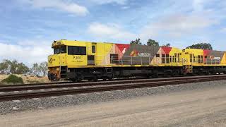 IMG 1058 P2517  P2506 P2513 1720 empty Mt Gibson iron ore arrives  Narngulu West  26 November 2017 .