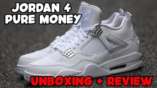 UNBOXING AFFORDABLE JORDAN 4 PURE MONEY + ON FEET - SNEAKER Review!