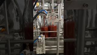 Tomato ketchup making process in factory #ketchup #shortvideo