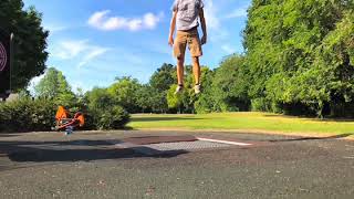 Dartford Park, London England Trampoline Fun