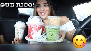 TRYING MY IG FOLLOWERS FAVORITE STARBUCKS DRINKS!!!