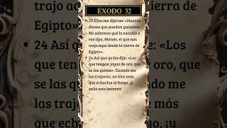 Éxodo 32, 23-24 #dios #biblia #versiculodeldia