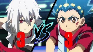 BEYBLADE BURST 3 VS 3 Winning Valkyrie,Cho-Z Valkyrie,Cho-Z Spriggan, Revive Phoenix