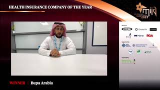 Health Insurance Company of the Year 2021 - Bupa Arabia