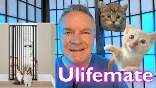 CAT GATE ASSEMBLY & REVIEW ULIFEMATE  KEEPS YOUR CATS IN