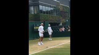 Roger Federer Wimbledon 2017 slow motion practice #RogerFederer #Slowmotion