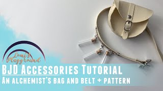 How to make a bag and potion belt for dolls