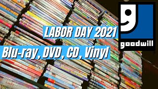 Labor Day 2021 at Goodwill! (Blu-Ray, DVD, CD, Vinyl)