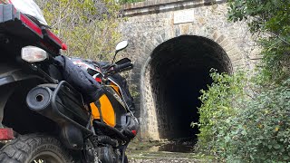 Ruta Túnel El Árbol en moto (KLR 650). Solo sección de dos túneles. Región de O'Higgins. 14 may 2022