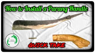 How to Install / Replace a Parang Handle The Malaysian Way - HIGHLIGHTS