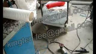 Corrugated pipe punching machine