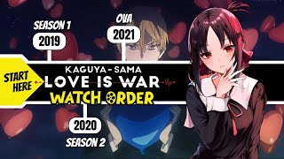 Here is the Order for Kaguya-sama: Love Is War Movie Marathon