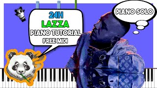 LAZZA - 24H (piano solo) - INSTRUMENTAL Piano Tutorial