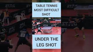 Most difficult shot in table tennis #shortvideo #shorts #trending #tabletennis #viral