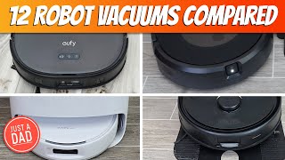 12 Robot Vacuums COMPARISON- Roomba, Shark, Narwal, Roborock, Eufy, Dreame, Eureka, and iRobot