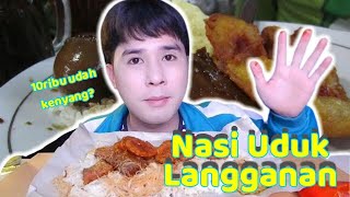 Mukbang Nasi Uduk Langganan cuma 10ribu saja