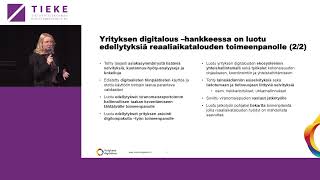 Yrityksen Digitalous  hankkeen tilanne