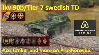 WOT Ikv 90b Tier 7 swedish TD / ACE Tanker and more on Prokhorovka