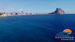 Un viaje por la Costa Blanca con Alquiler de Barcos Navigator Charter en Marina Greenwich Altea